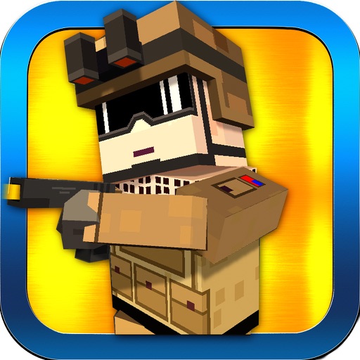 Mine Robbers vs Cops Wars - Block City Mini Prison Escape Shooting Game PRO