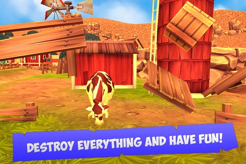 Cartoon Mad Cow Simulator 3D Full screenshot 4