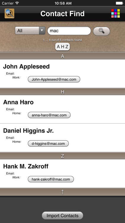 Contact Find