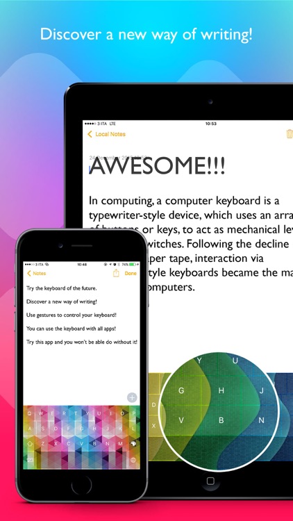 Color Swipe Keyboard