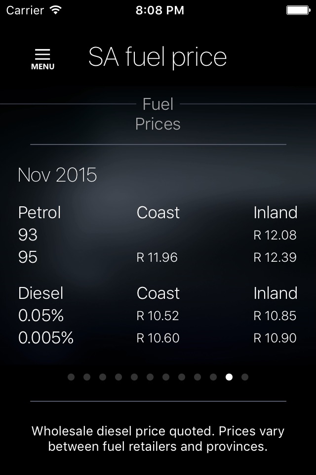 SA Fuel Price screenshot 3