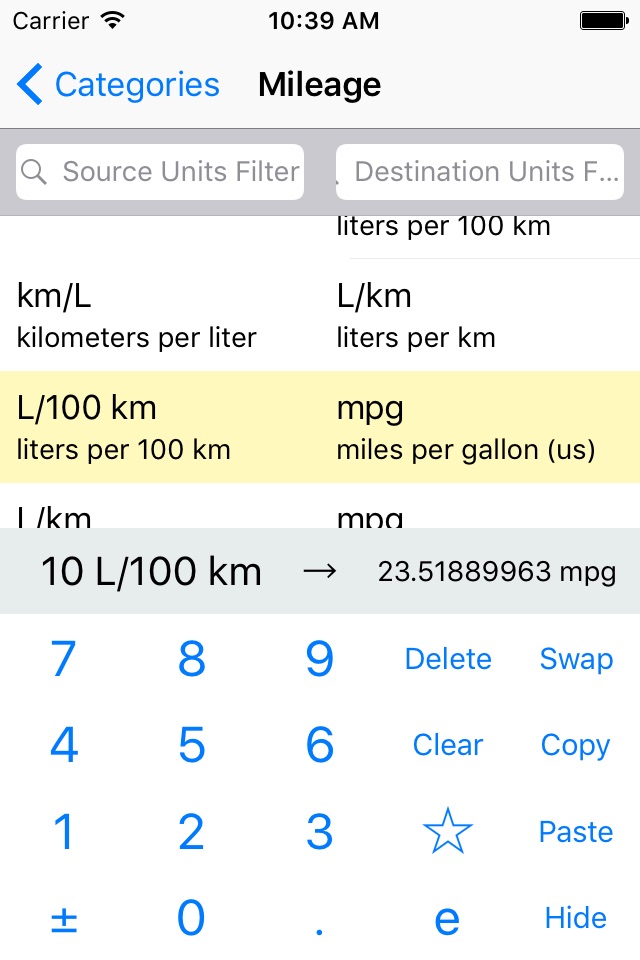 Convert units easy Lite screenshot 3