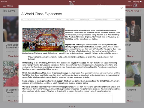 SoonerSports2Go for iPad screenshot 2