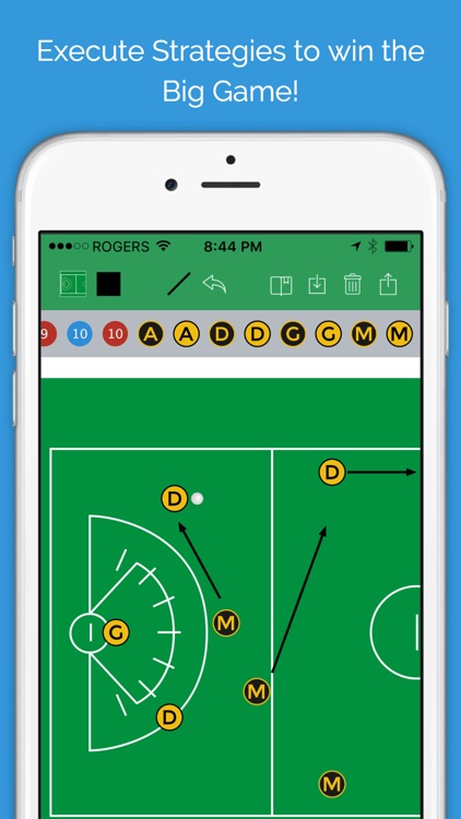 Lacrosse Blueprint - Men's Clipboard Drawing tool for Coaches