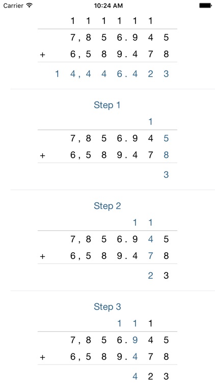 CalcStep Lite - Math Addition Steps in Pics screenshot-3