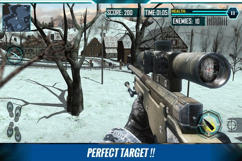 Black Ops Army Sniper Elite Force Strike screenshot 4