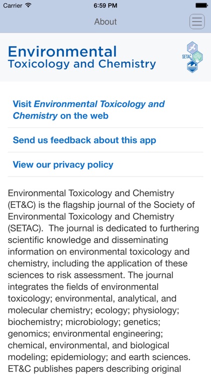 Environmental Toxicology and Chemistry