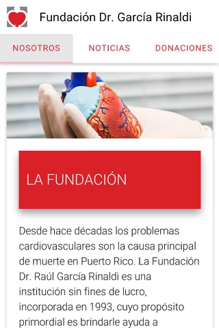 Fundación Dr. García Rinaldi screenshot 2