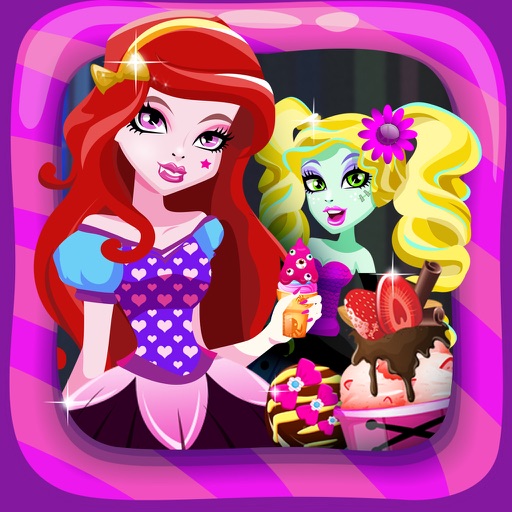 Monster Girls Frozen Ice Cream Parlor – Candy Maker Games for Free icon