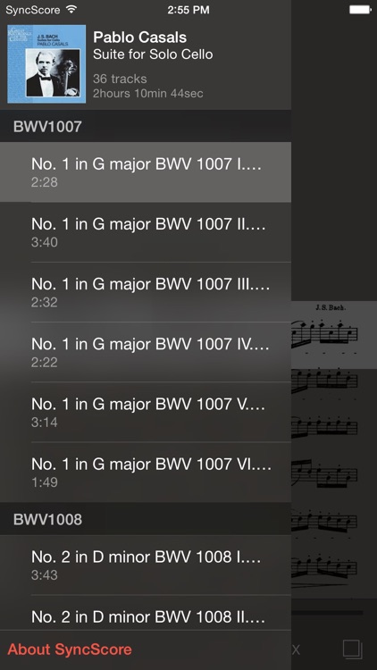 Bach Cello Suites - SyncScore