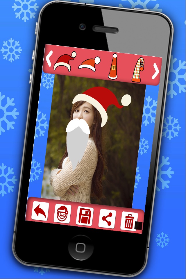 Christmas photo editor - photo stickers of Santa Claus and Christmas screenshot 3
