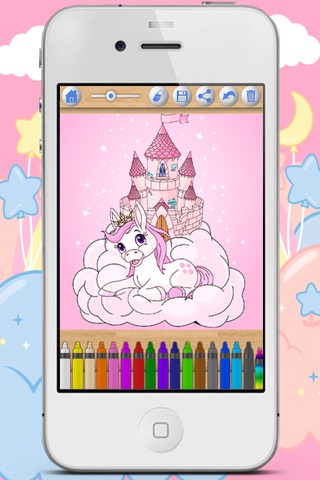 Unicorns – Pony Coloring Book screenshot 3