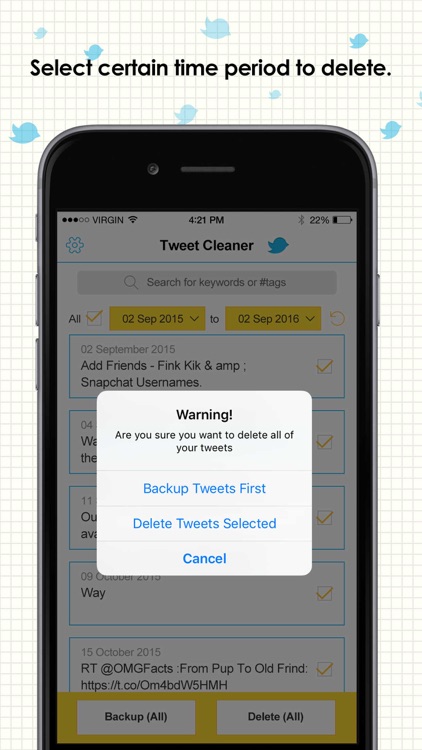Tweet Delete Master - Search & Clean Your Twitter Tweets