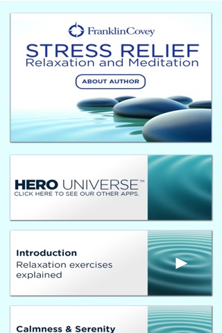 Franklin Covey Stress Relief, Relaxation, Meditation App screenshot 2
