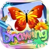 Drawing Desk Butterfly : Draw and Paint on Coloring Books Edition Free