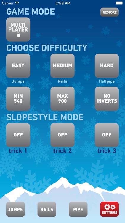 Snow Dice : Snowboarding