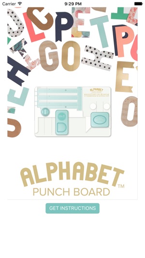 Alphabet Punch Board