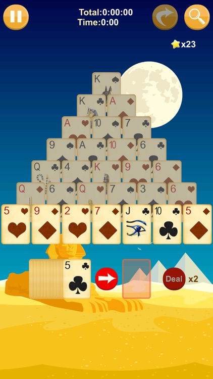 Pyramid Solitaire - A classical card game with new adventure mode screenshot-3