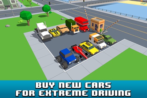 Smashy Car Race 3D: Pixel Cop Chase Full screenshot 3