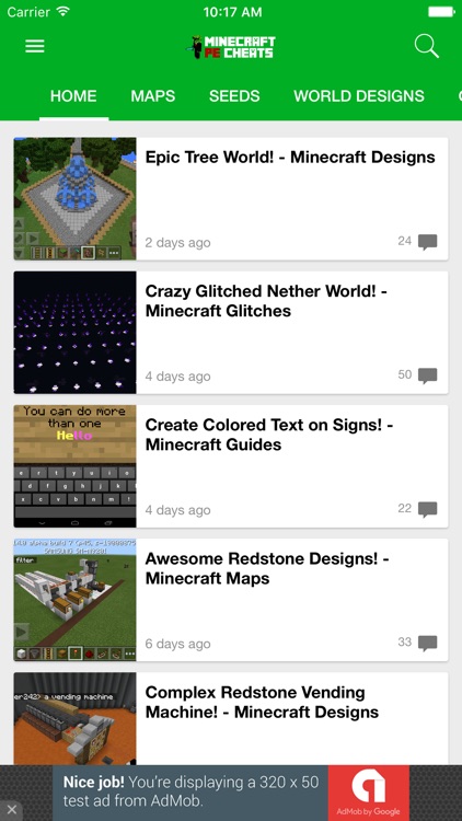 Seeds for Minecraft PE