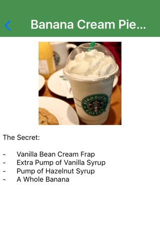 Secret Menu For Starbucks Drinks & Beverages screenshot 2
