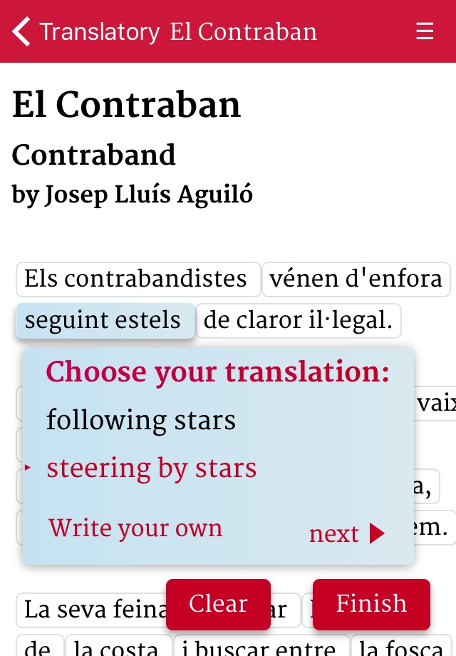 Translatory – translate poetry for fun! screenshot 2