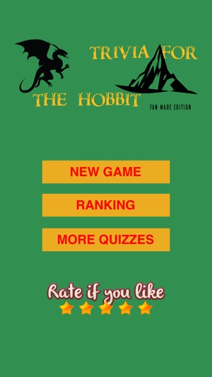 Trivia for The Hobbit a fan quiz with qu