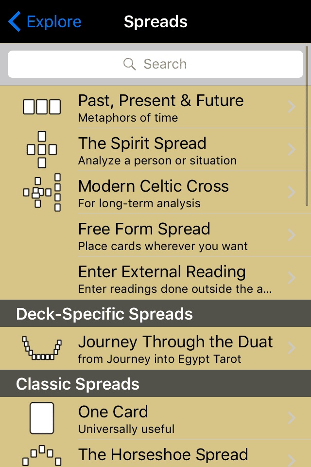 The Journey into Egypt Tarot screenshot 3