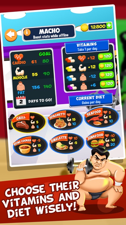 Gym Fit to Fat Race - real run jump-ing & wrestle boxing games for kids! screenshot-3