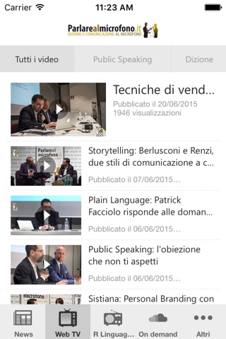 Parlare al microfono screenshot 2