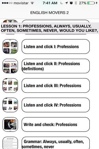 English Movers 5 Learn Speaking Easily for iPhone screenshot 3