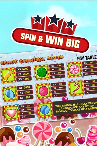 Candy Carnival Slots - Free Vegas Casino screenshot 3