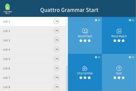 Quattro Grammar Start screenshot 4
