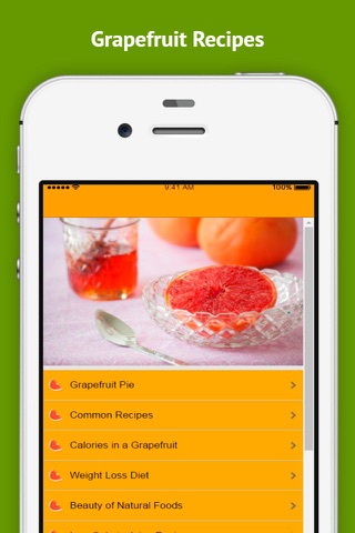 Grapefruit Recipes - Low Calorie Juice Recipes screenshot 3