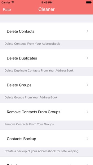 Contacts Cleaner - Delete & Merge & Back