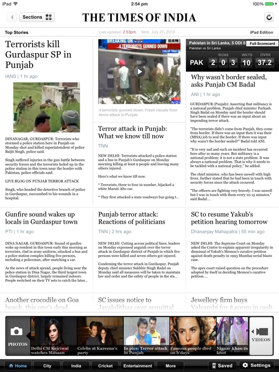 The Times of India for iPad