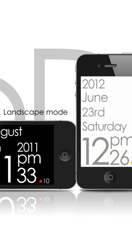 TypoDesignClock - for iPhone and iPod touch