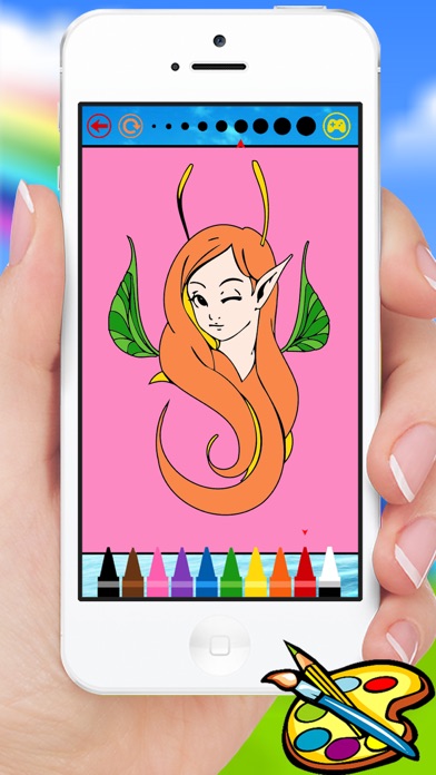 How to cancel & delete Fantasy elf girl coloring book - Drawing painting for adult from iphone & ipad 3