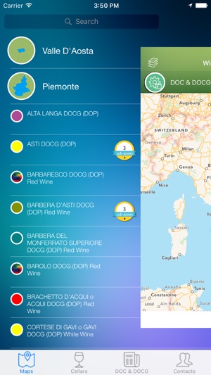 Wine Maps of Italy