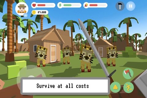 Blocky Island Survival 3D screenshot 2