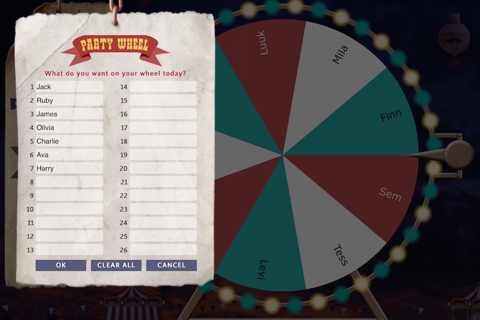 Game Wheel screenshot 3