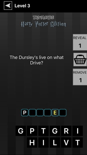 TriviaCube: Trivia Game for Harry Potter