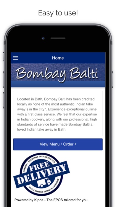How to cancel & delete Bombay Balti from iphone & ipad 1