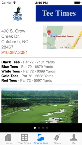 Game screenshot Crow Creek Golf Tee Times hack