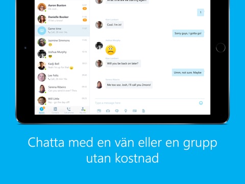 Skype for iPad screenshot 3