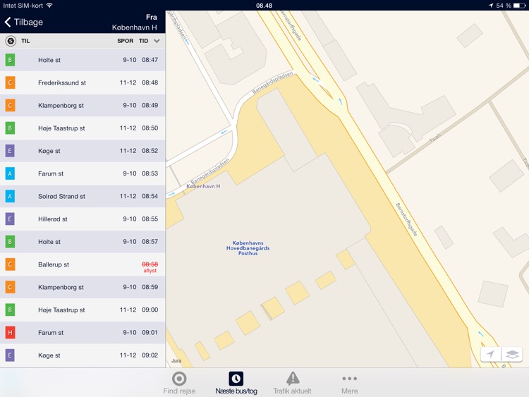 Rejseplanen til iPad screenshot-4