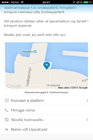 Eyja appið screenshot 3