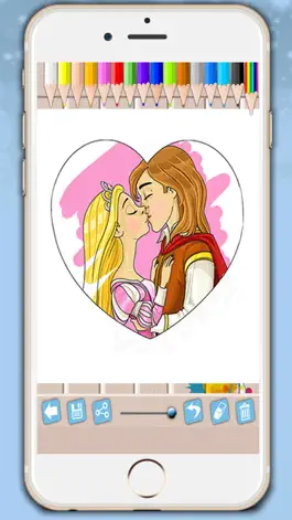 Game screenshot Princesses coloring book - Coloring pages fairy tale princesses for girls hack