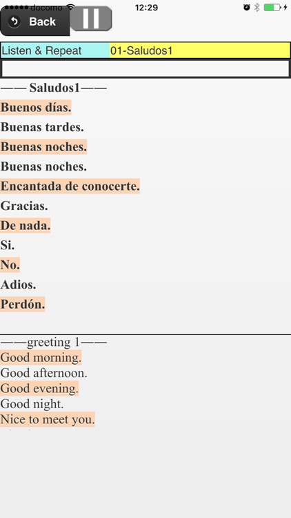 Listen & Repeat Spanish-intro screenshot-4