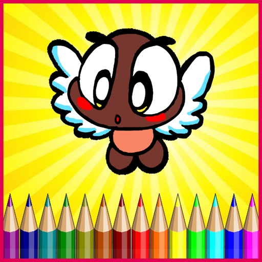 Coloring Games Mushroom Paint For Mario Kids Book Icon